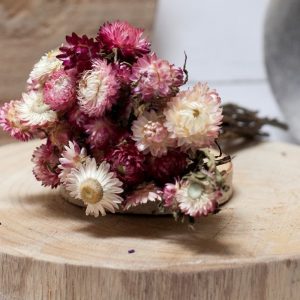 Flor de papel malva